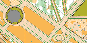 Augarten Wien, Orientierungslaufkarte