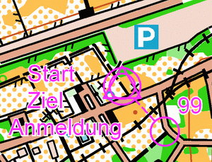 Übersichtskarte Wettkampfzentrum