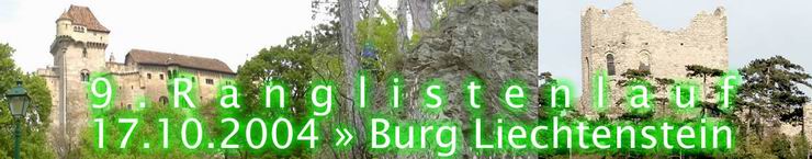 9.Ranglistenlauf � 17.10.2004  � Burg Liechtenstein � OLC Wienerwald